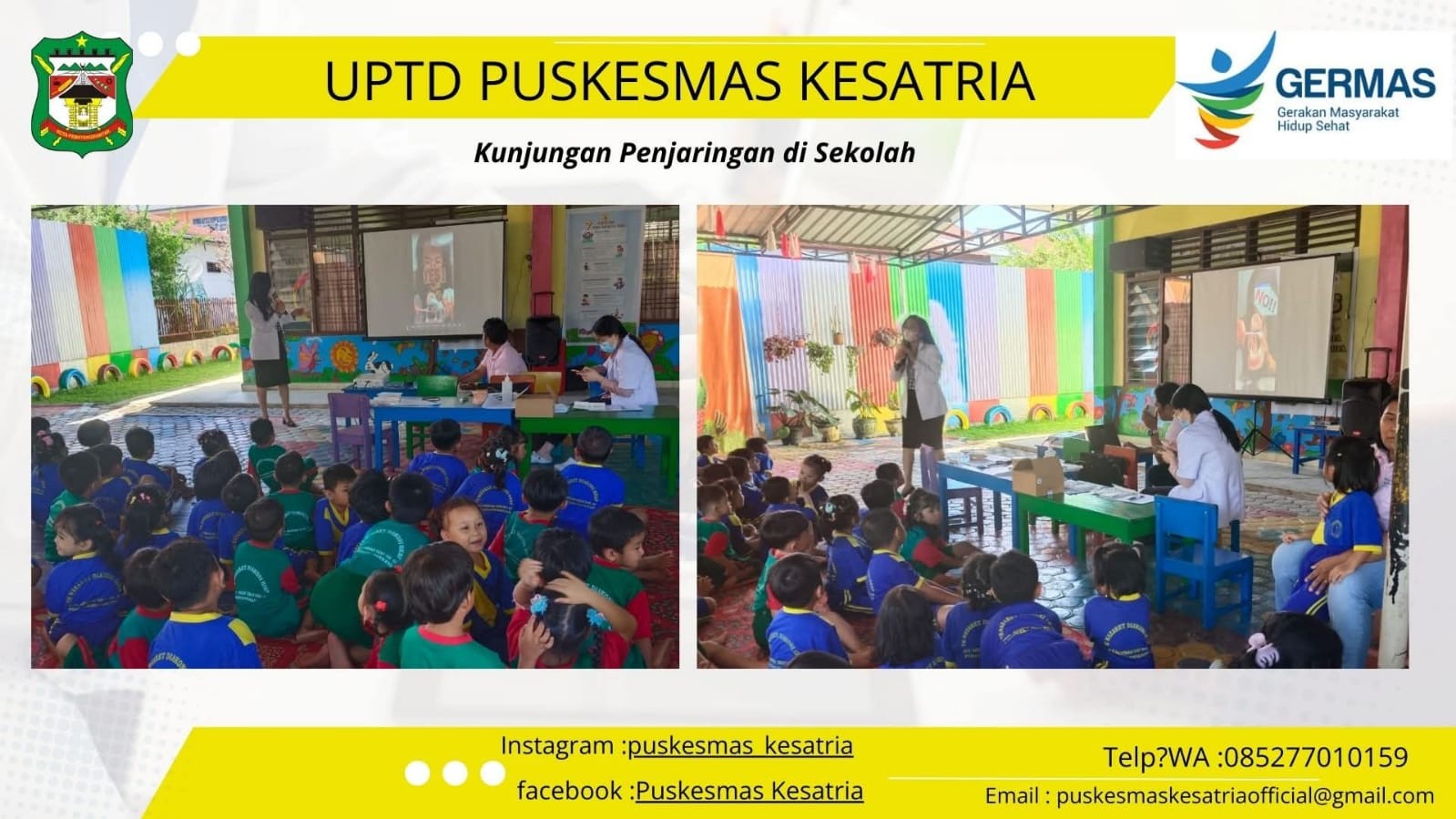 Kunjungan skrining penjaringan anak SD